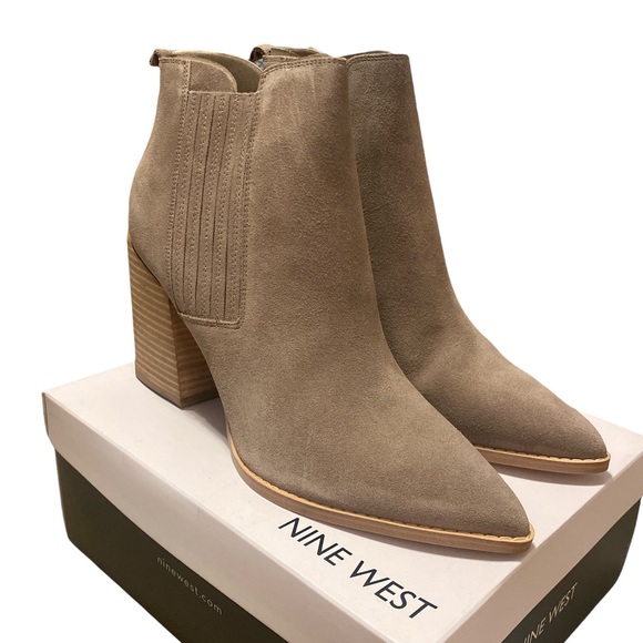 Nine West BEATA Taupe Suede Size 11 - Picture 3 of 5